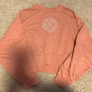 Orange Nike crewneck, extra small